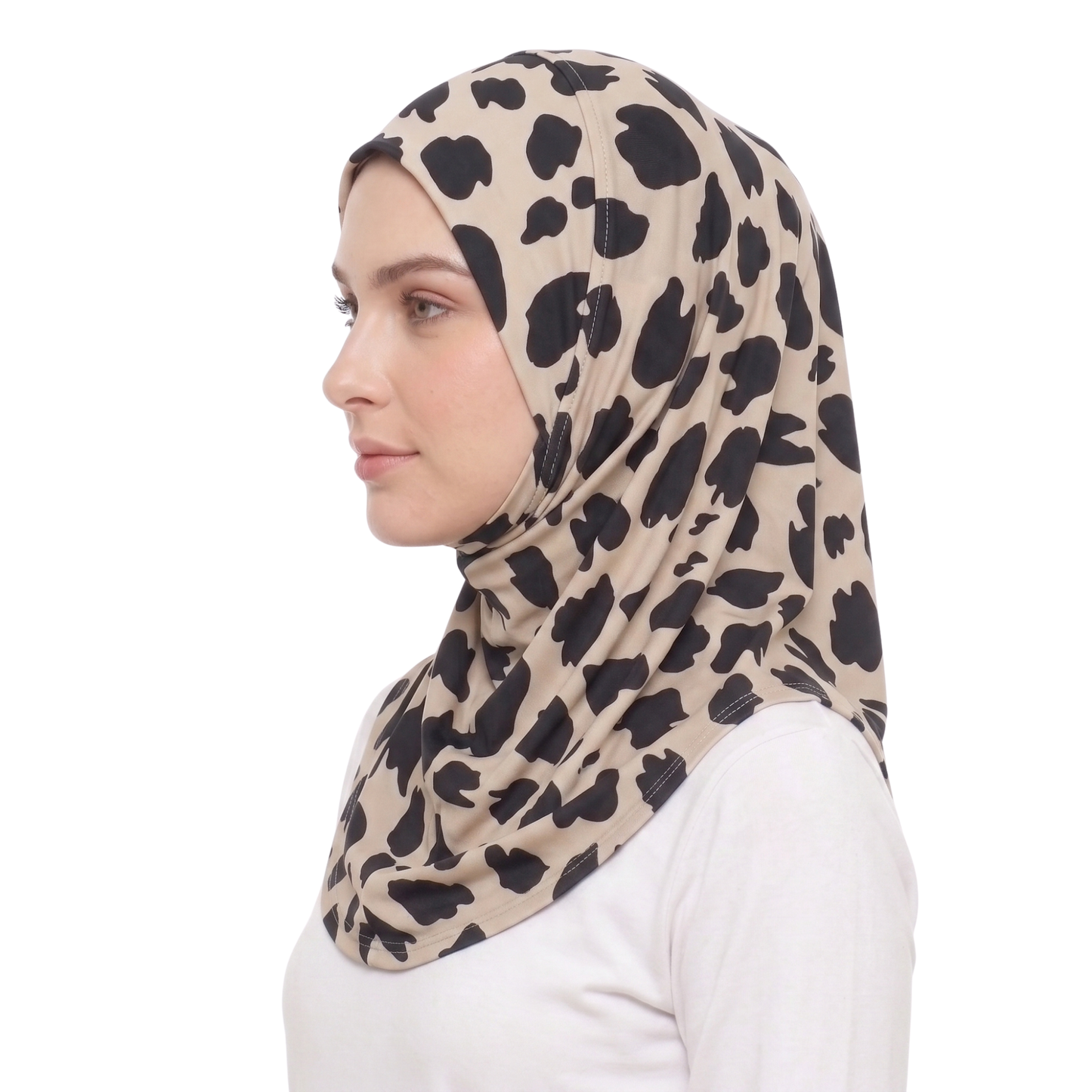 حجاب ليكرا منقوش قطعة واحدة