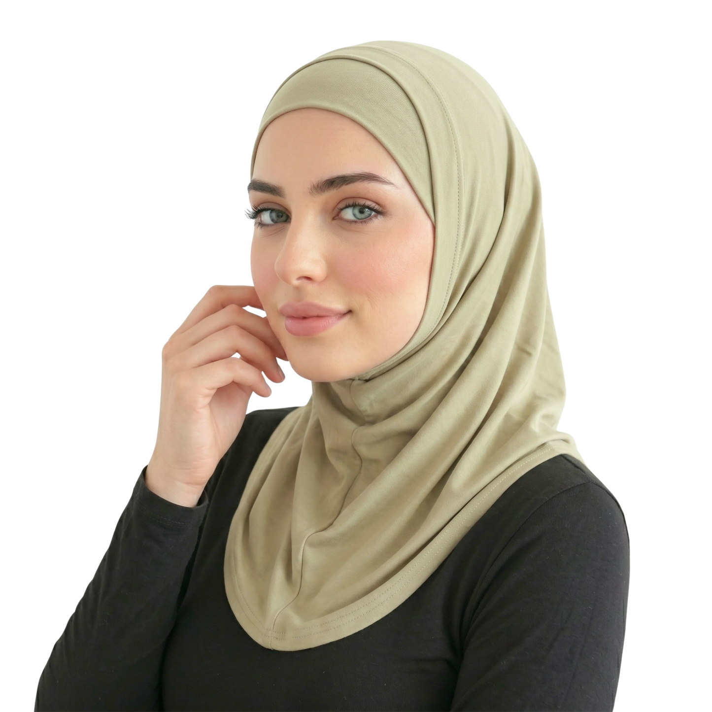 حجاب ليكرا قطعتين