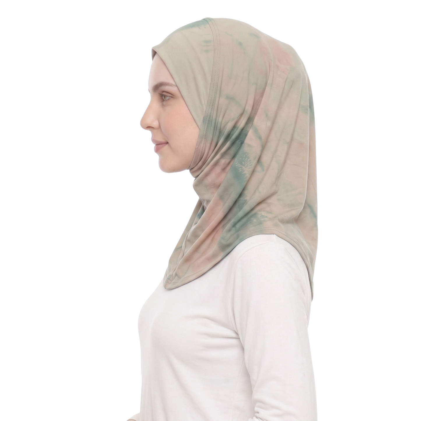 حجاب ليكرا منقوش قطعة واحدة