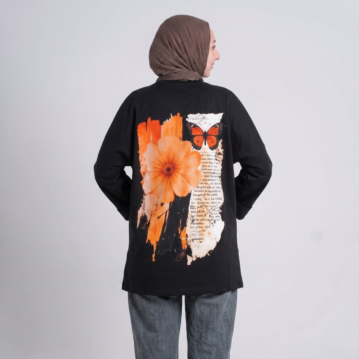 شيرت طباعة خلفية