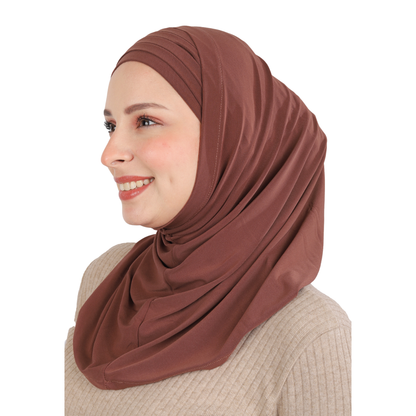 حجاب ليكرا قطعتين درابيه