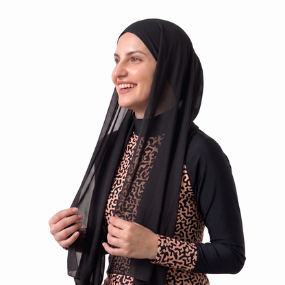 طرحة تول مع بندانة ليكرا
