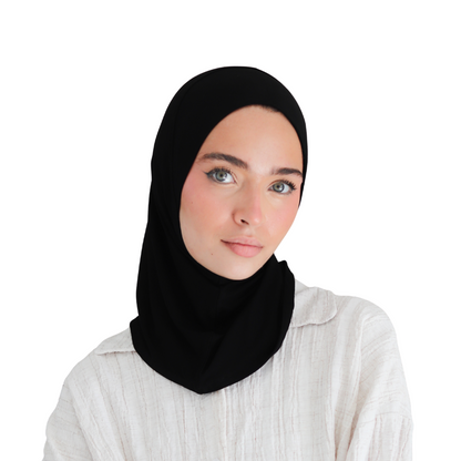 حجاب قطن قطعة واحدة قصير ALTOBEH - ثبات تام بدون دبابيس.