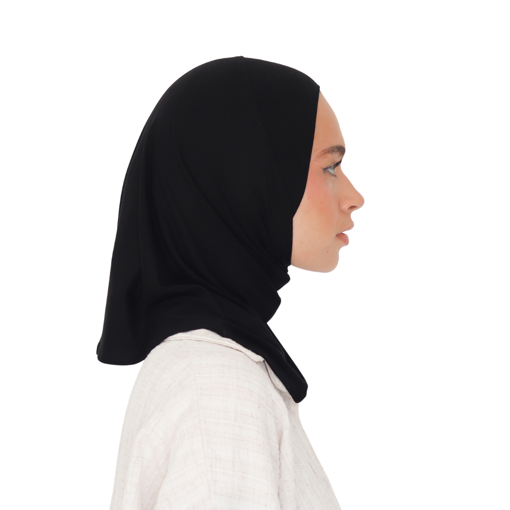 حجاب قطن قطعة واحدة قصير ALTOBEH - ثبات تام بدون دبابيس.