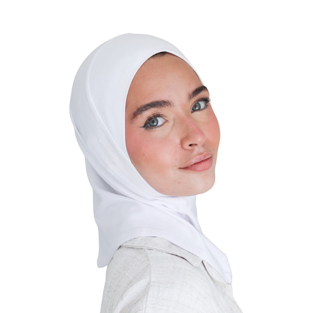 حجاب قطن قطعة واحدة قصير ALTOBEH - ثبات تام بدون دبابيس.