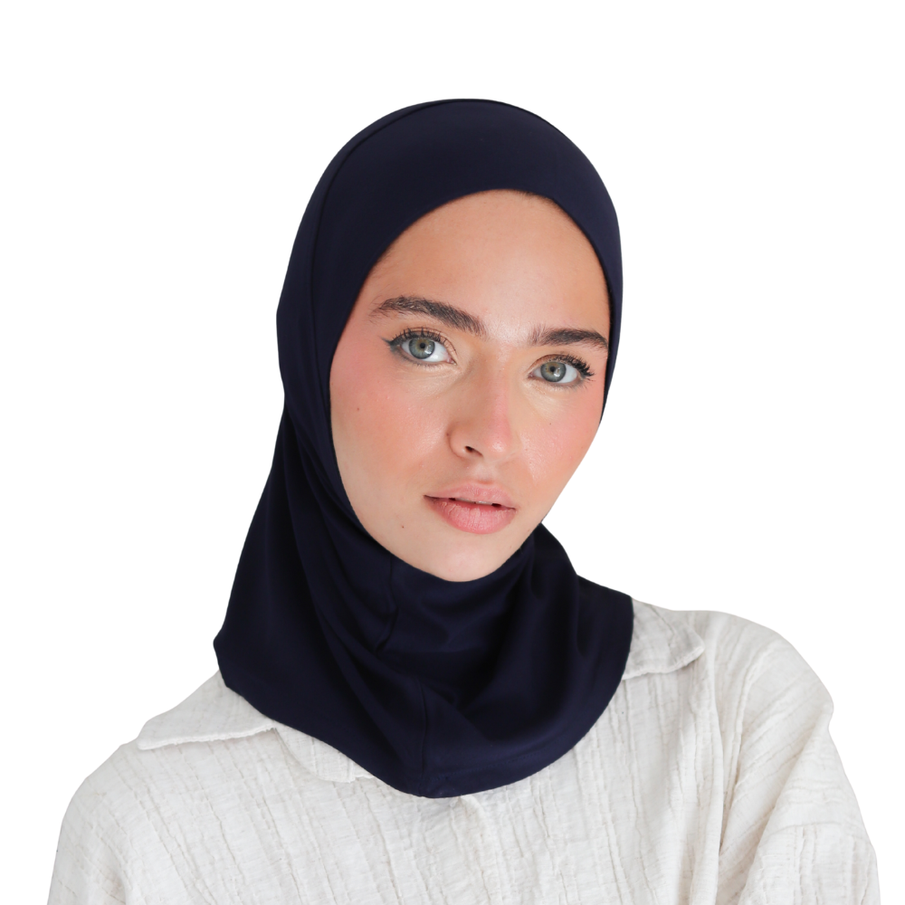حجاب قطن قطعة واحدة قصير ALTOBEH - ثبات تام بدون دبابيس.