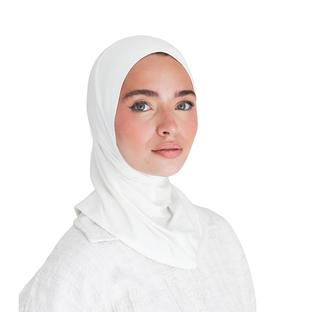 حجاب قطن قطعة واحدة قصير ALTOBEH - ثبات تام بدون دبابيس.