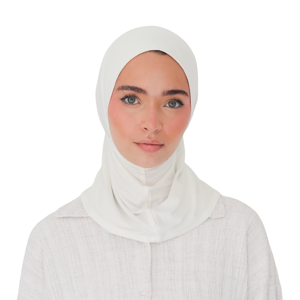 حجاب قطن قطعة واحدة قصير ALTOBEH - ثبات تام بدون دبابيس.