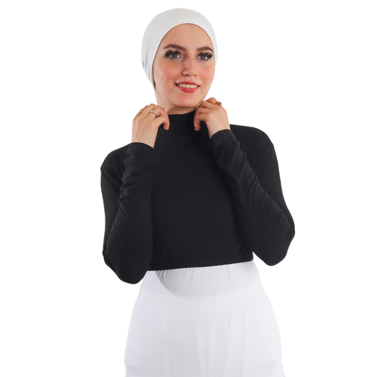 نصف بودي قطن بأكمام طويلة
