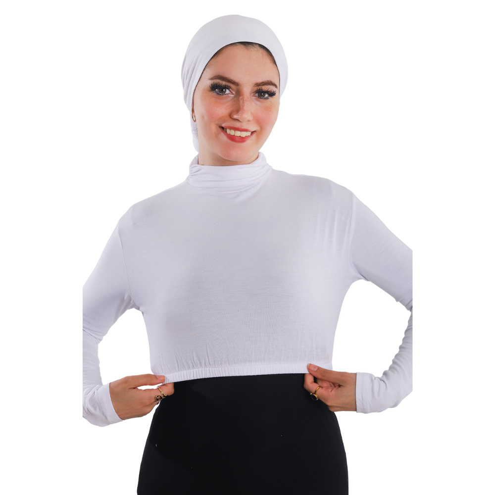 نصف بودي قطن بأكمام طويلة