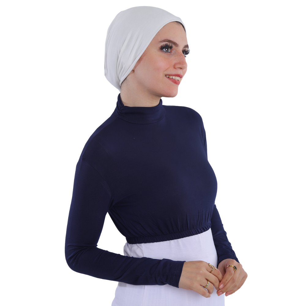 نصف بودي قطن بأكمام طويلة