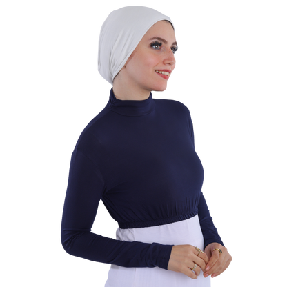 نصف بودي قطن بأكمام طويلة