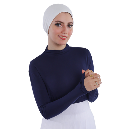 نصف بودي قطن بأكمام طويلة