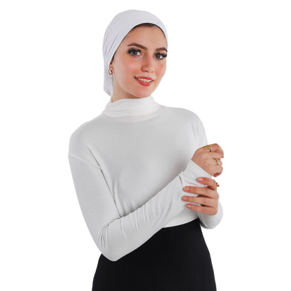 نصف بودي قطن بأكمام طويلة