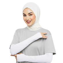 أكمام قطن بإسوارة بفتحة إصبع