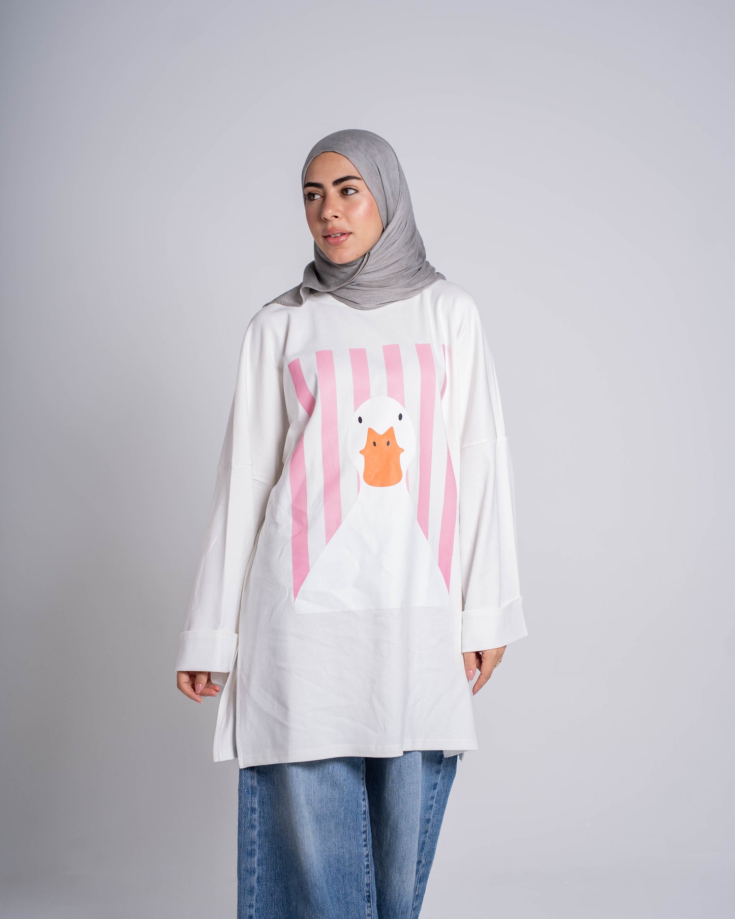 سويت شيرت لاين طباعة أمامية