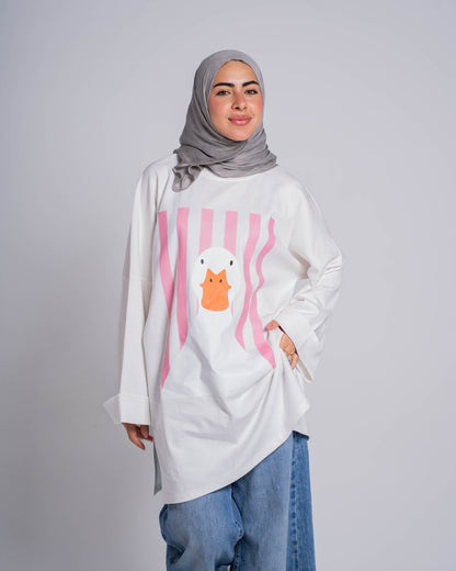 سويت شيرت لاين طباعة أمامية