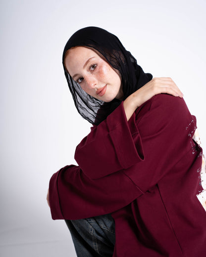 سويت شيرت لاين طباعة خلفية