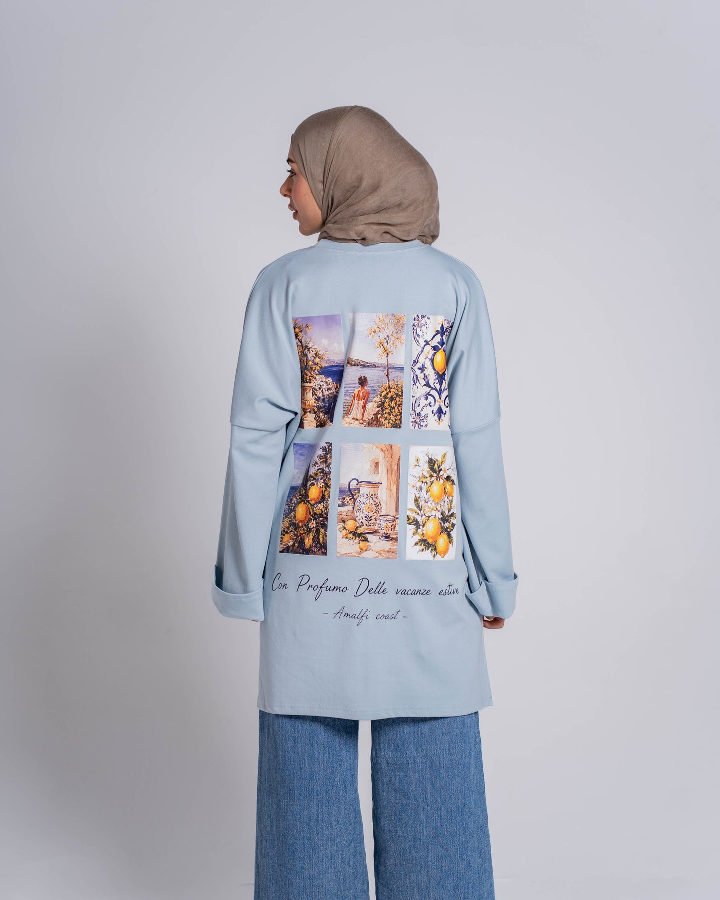 سويت شيرت لاين طباعة خلفية