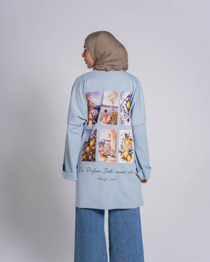 سويت شيرت لاين طباعة خلفية