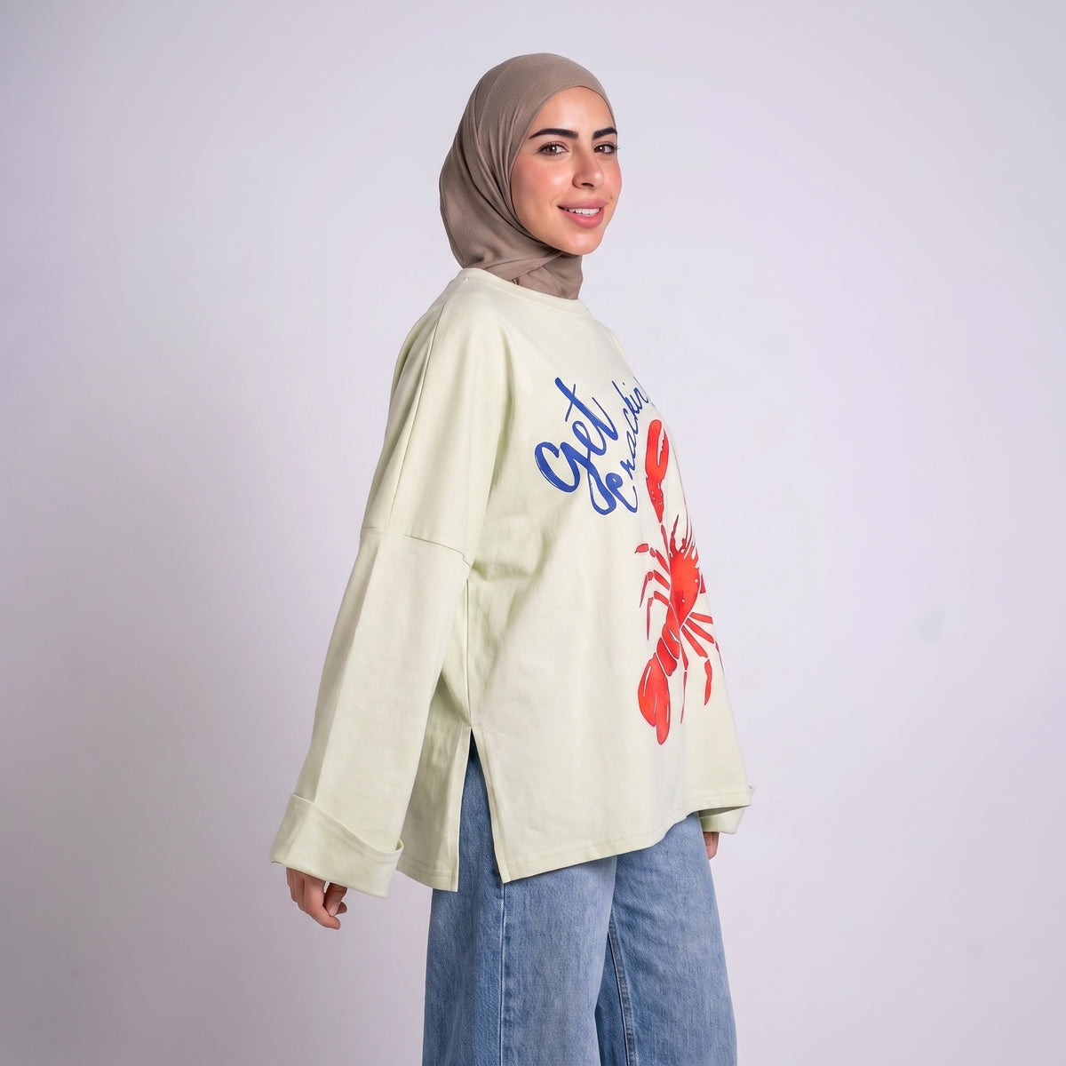 شيرت قصير طباعة امامية