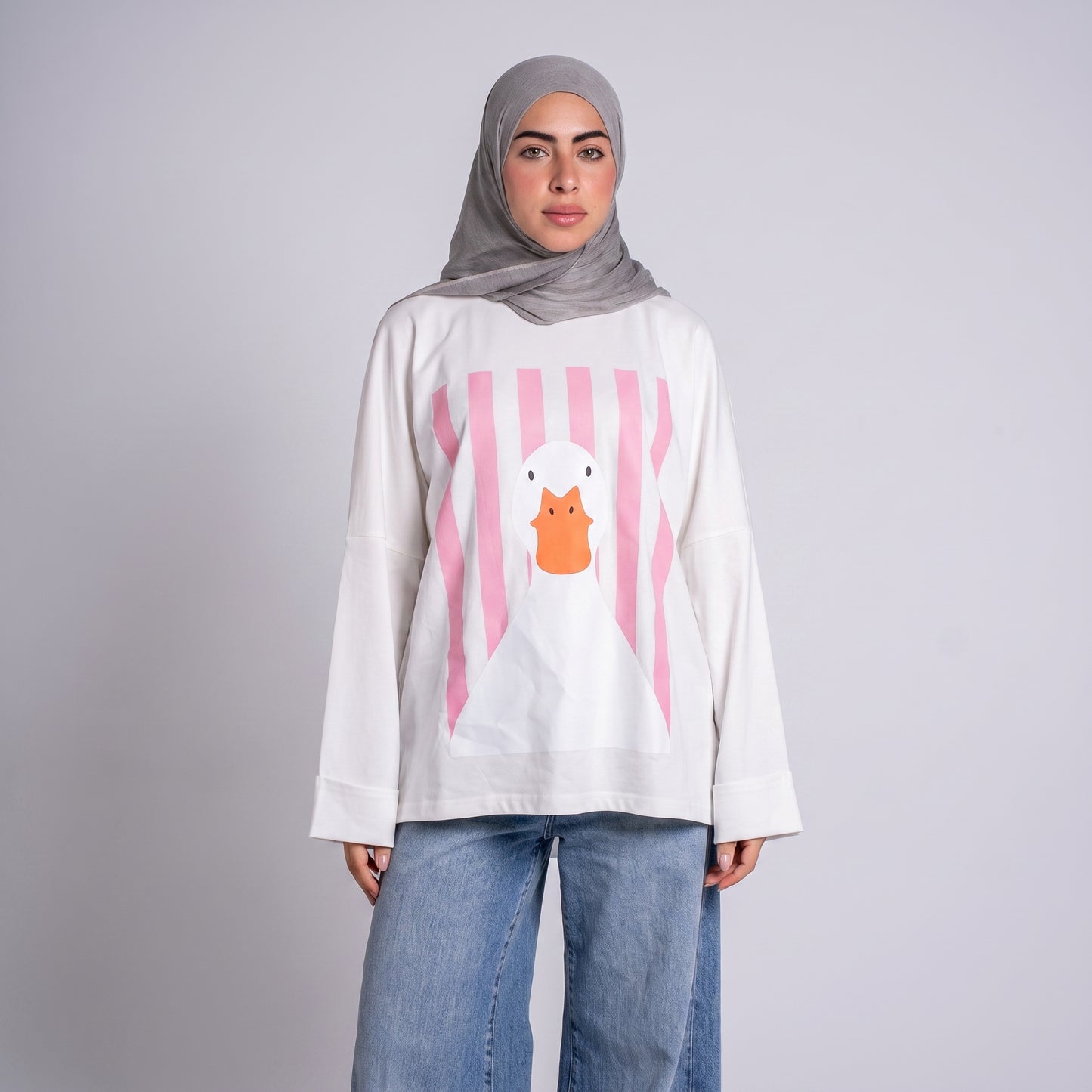 شيرت قصير طباعة امامية