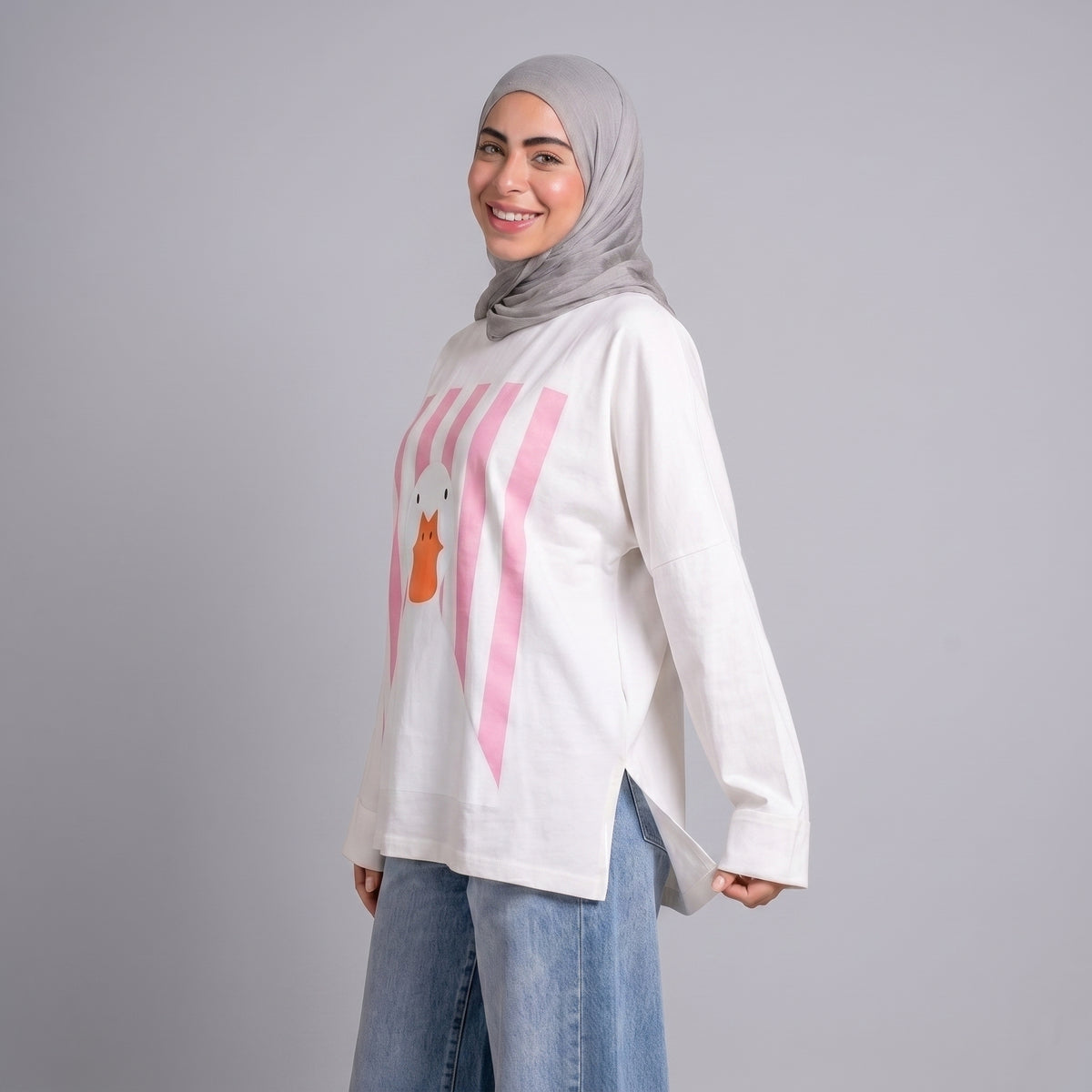 شيرت قصير طباعة امامية