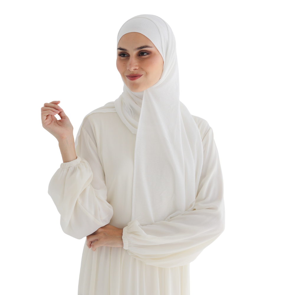 طرحة كويتي زودياك مع بندانة مقفولة  ALTOBEH - خامة زودياك الثابتة والعملية.