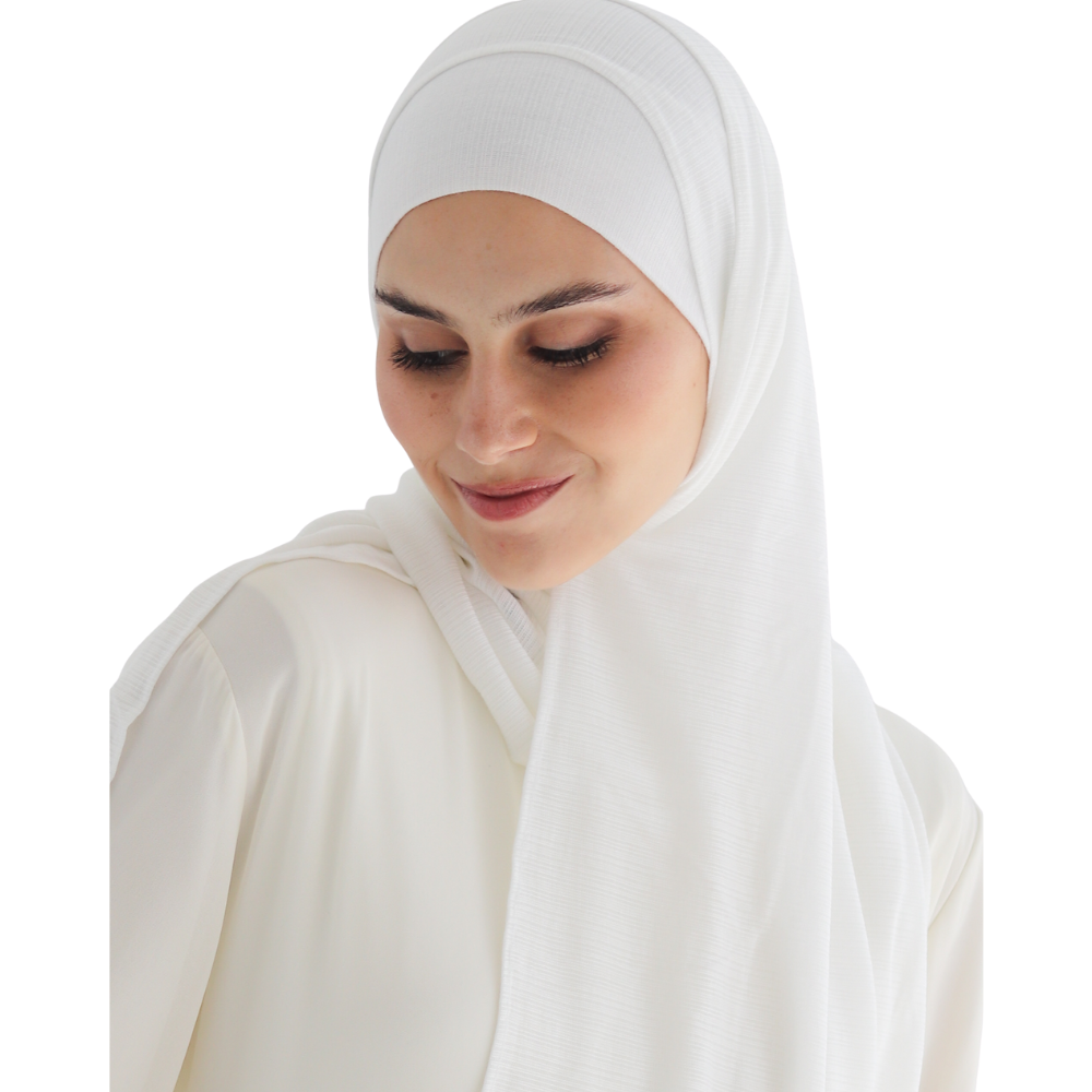 طرحة كويتي زودياك مع بندانة مقفولة  ALTOBEH - خامة زودياك الثابتة والعملية.