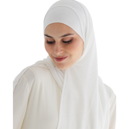 طرحة كويتي زودياك مع بندانة مقفولة  ALTOBEH - خامة زودياك الثابتة والعملية.
