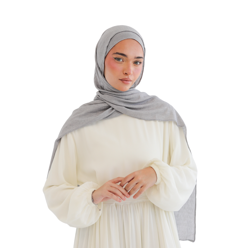 طرحة كويتي زودياك مع بندانة مقفولة  ALTOBEH - خامة زودياك الثابتة والعملية.