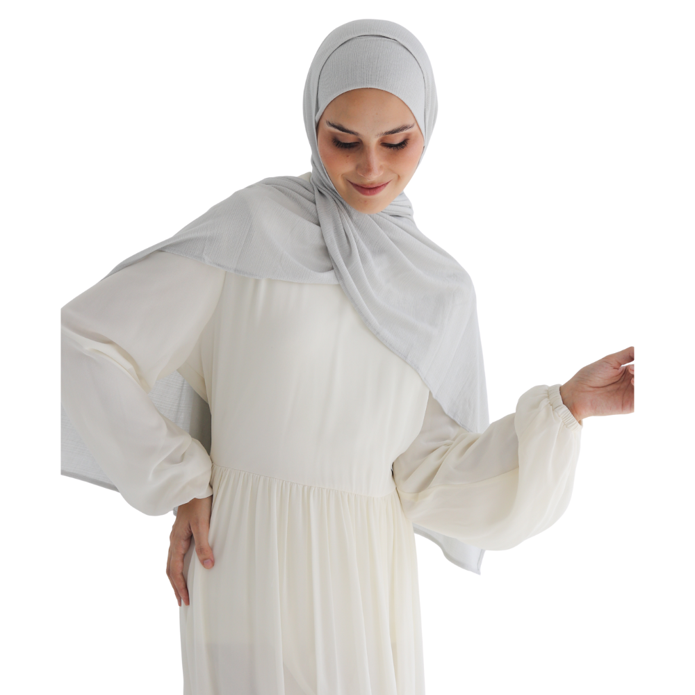 طرحة كويتي زودياك مع بندانة مقفولة  ALTOBEH - خامة زودياك الثابتة والعملية.