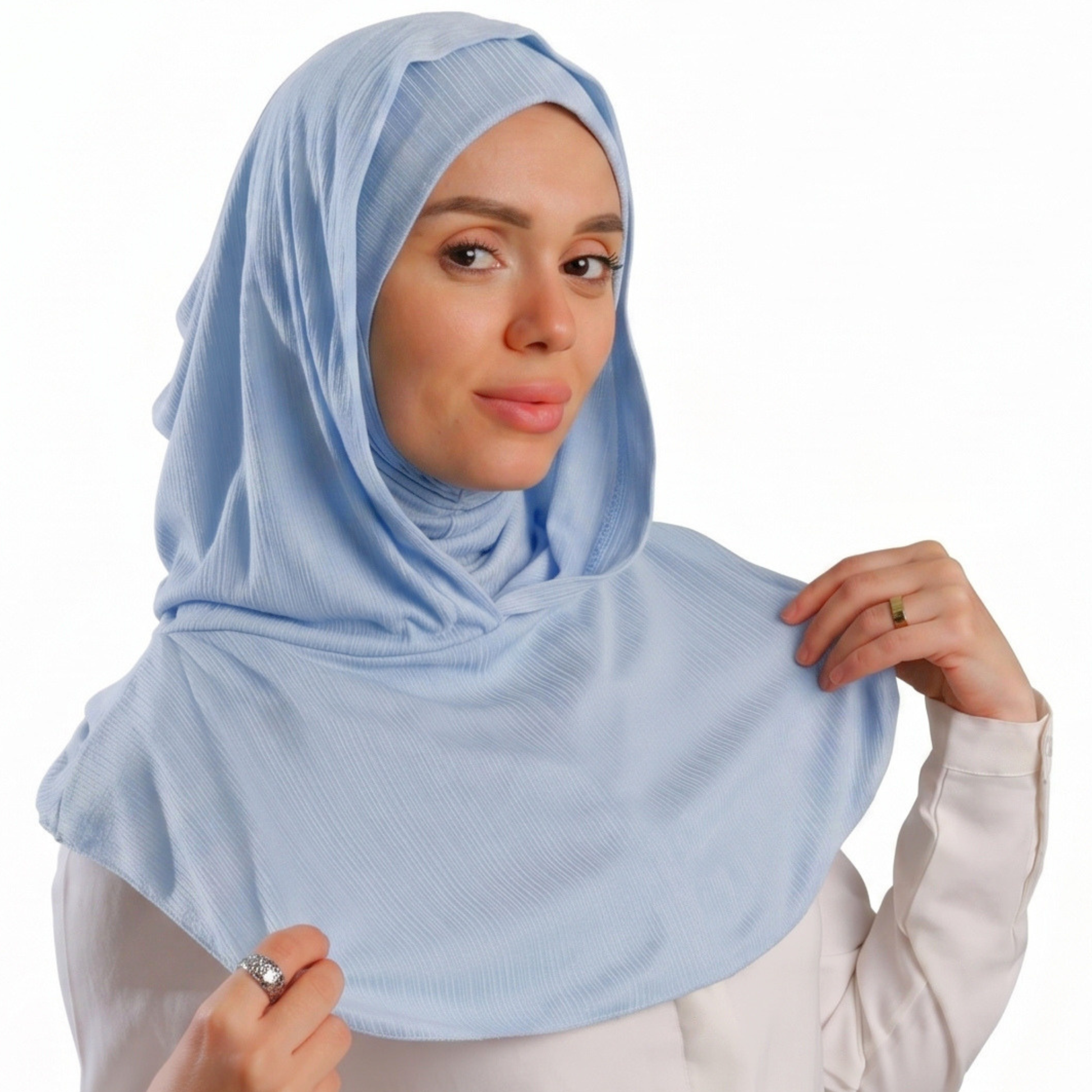 حجاب ايزي سكارف زودياك موديل ايزي وير  ALTOBEH - قطعة واحدة متصلة تلبيسة وكابيشو.