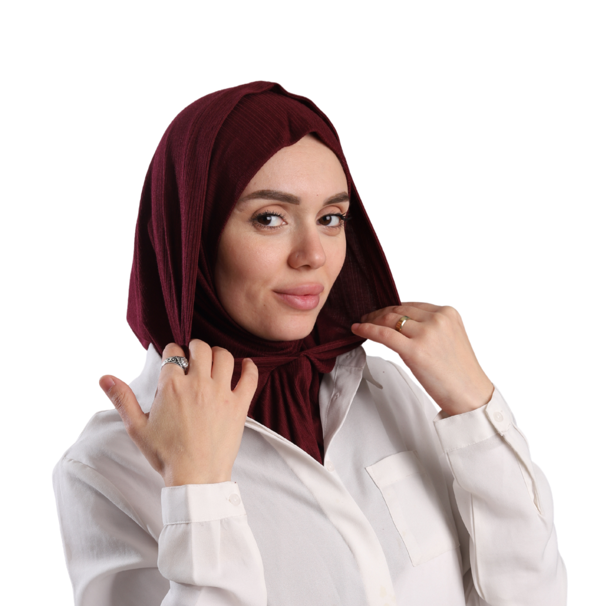 حجاب ايزي سكارف زودياك موديل ايزي وير  ALTOBEH - قطعة واحدة متصلة تلبيسة وكابيشو.