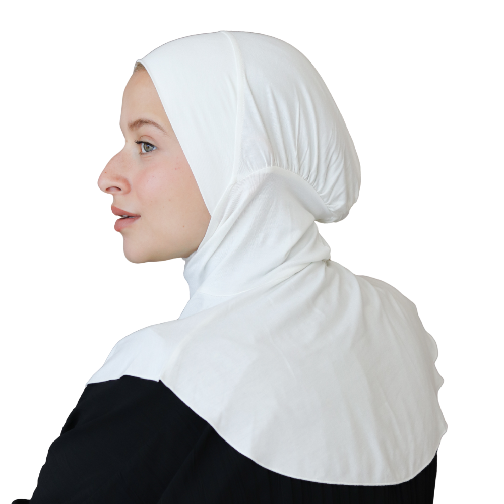 بونيه رقبة قطن لون أوف وايت ALTOBEH - ملمس ناعم وتصميم عملي.