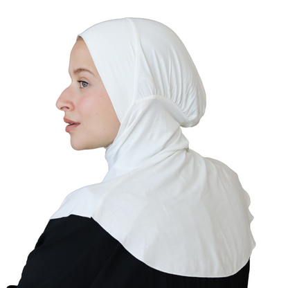 بونيه رقبة قطن لون أوف وايت ALTOBEH - ملمس ناعم وتصميم عملي.