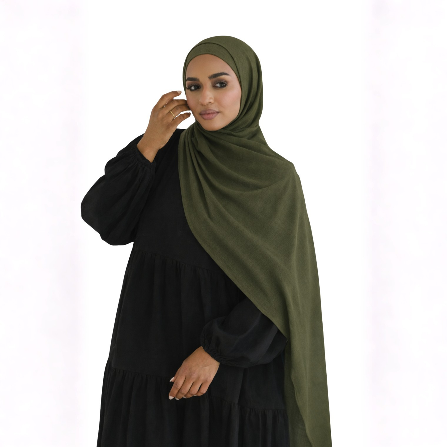 طرحة كويتي زودياك مع بندانة مقفولة  ALTOBEH - خامة زودياك الثابتة والعملية.