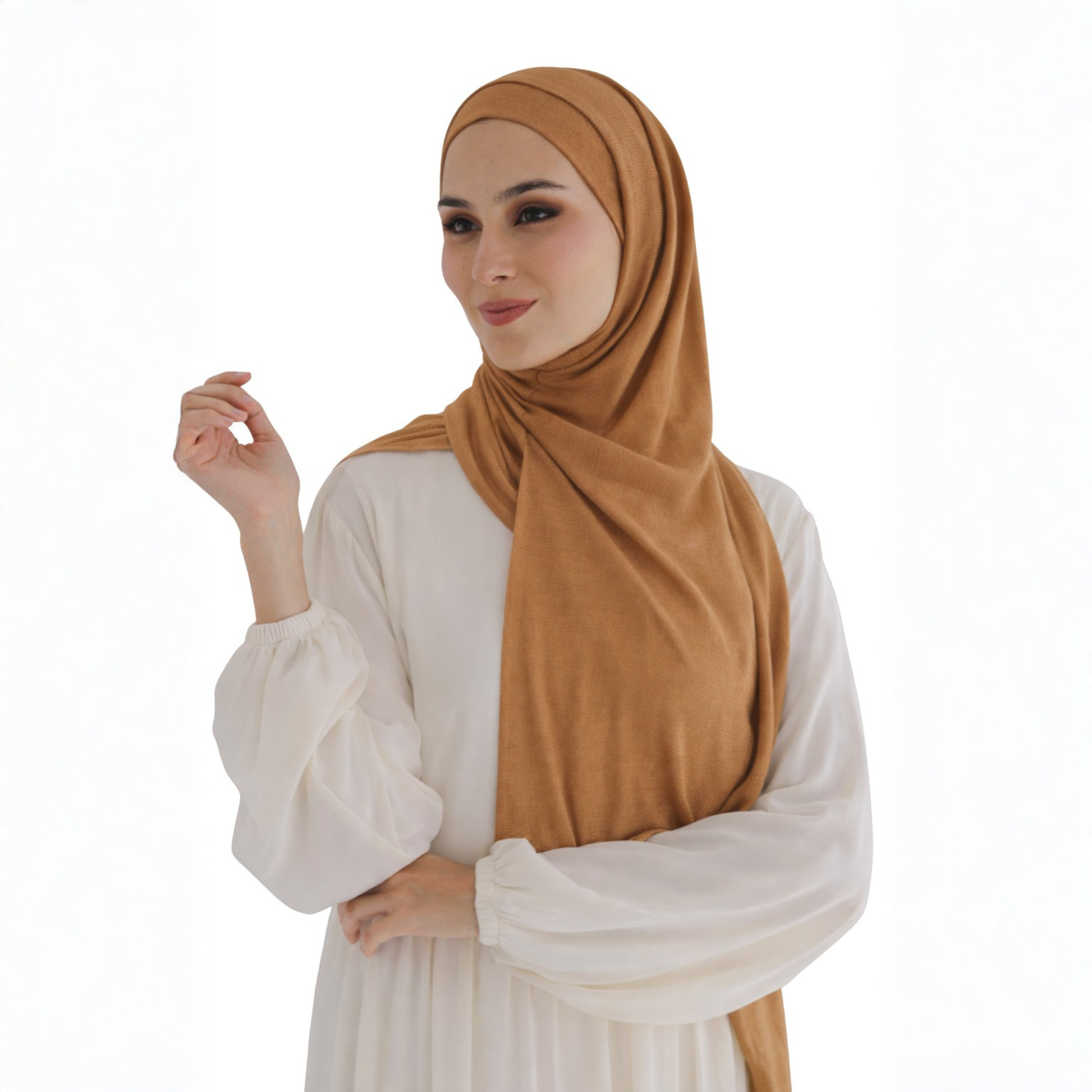 طرحة كويتي زودياك مع بندانة مقفولة  ALTOBEH - خامة زودياك الثابتة والعملية.