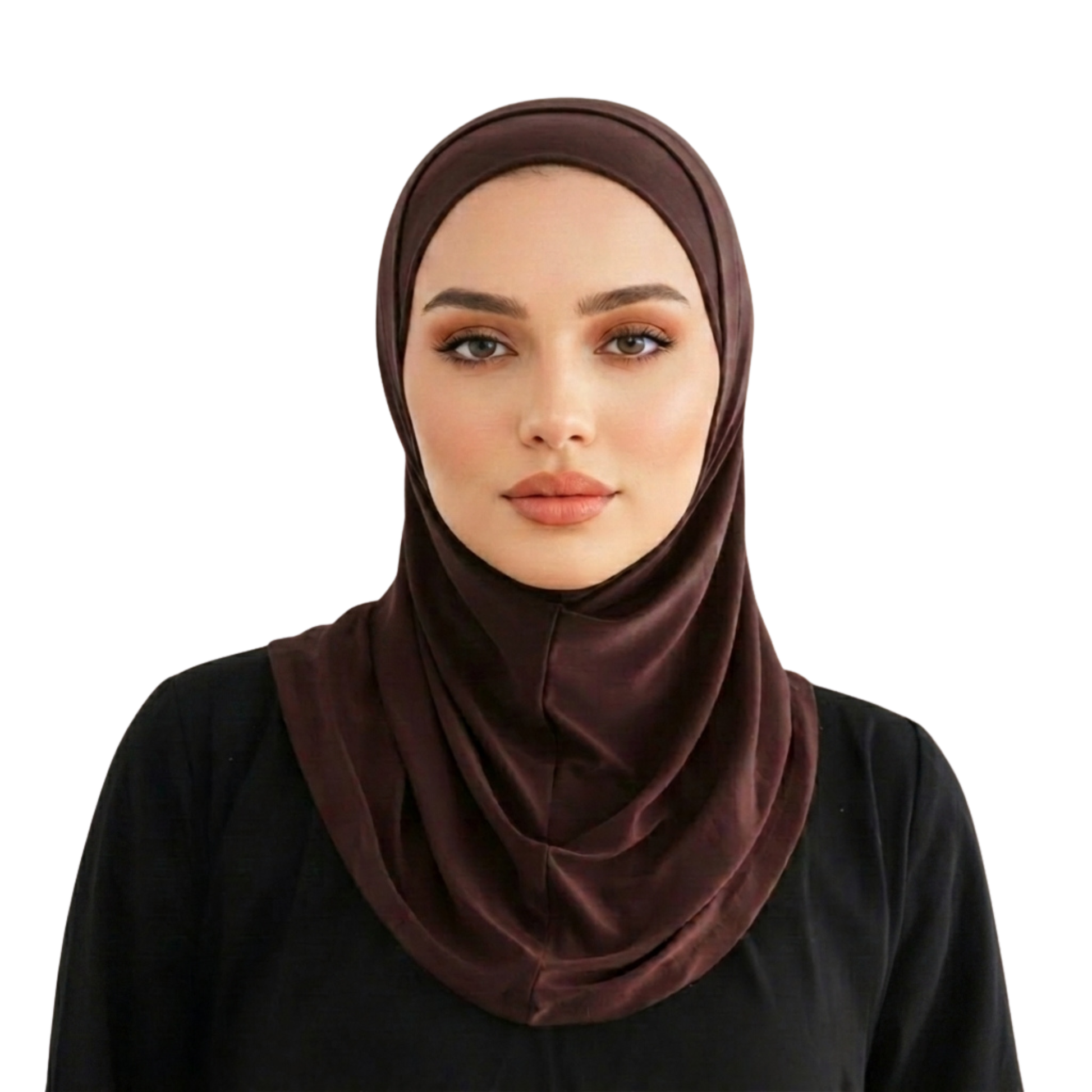 حجاب قطعتين سوري ليكرا  ALTOBEH - ثبات تام بدون دبابيس وخامة مرنة ومريحة.