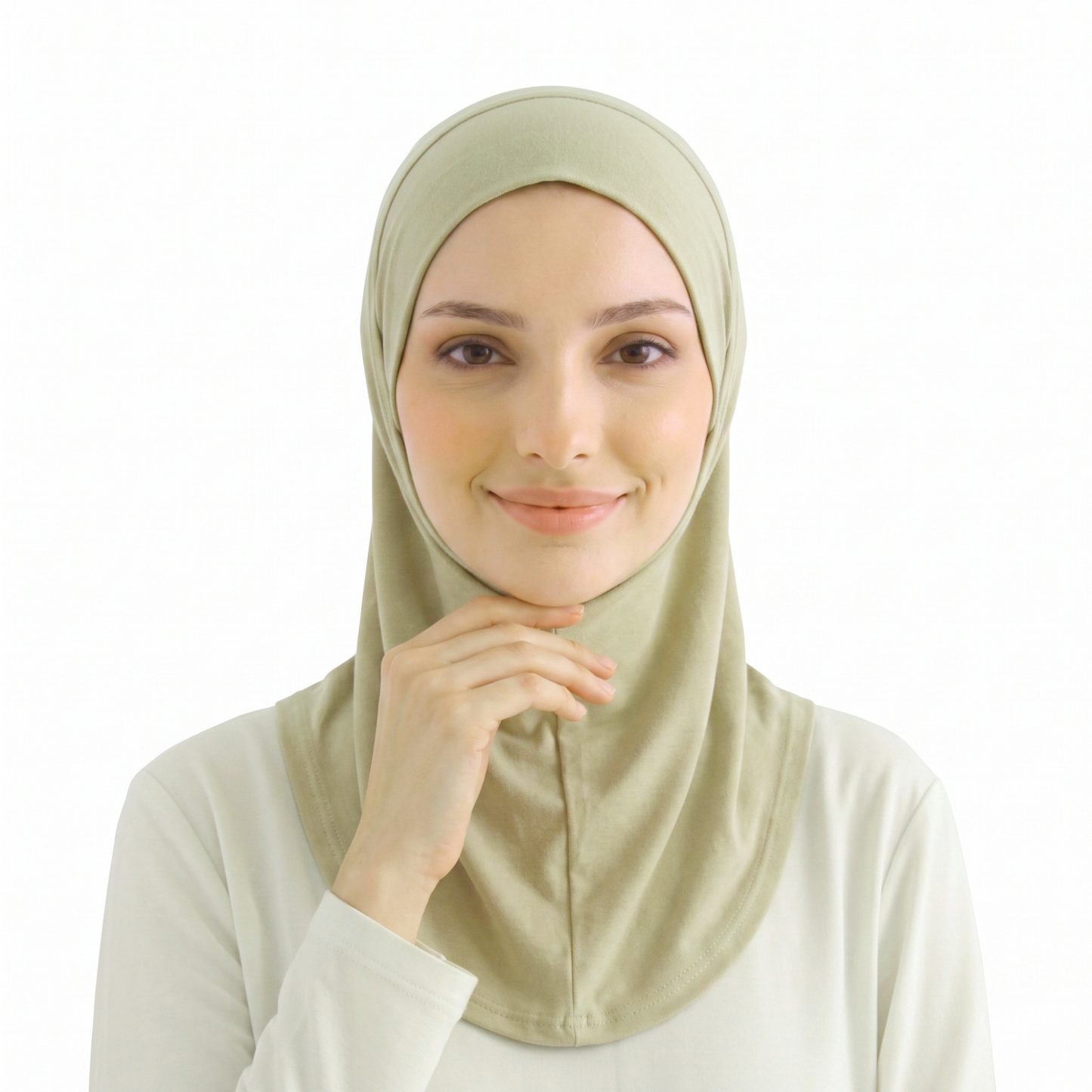 حجاب ليكرا طويل بتصميم مريح وعملي بدون دبابيس تغطية كاملة وثبات مثالي