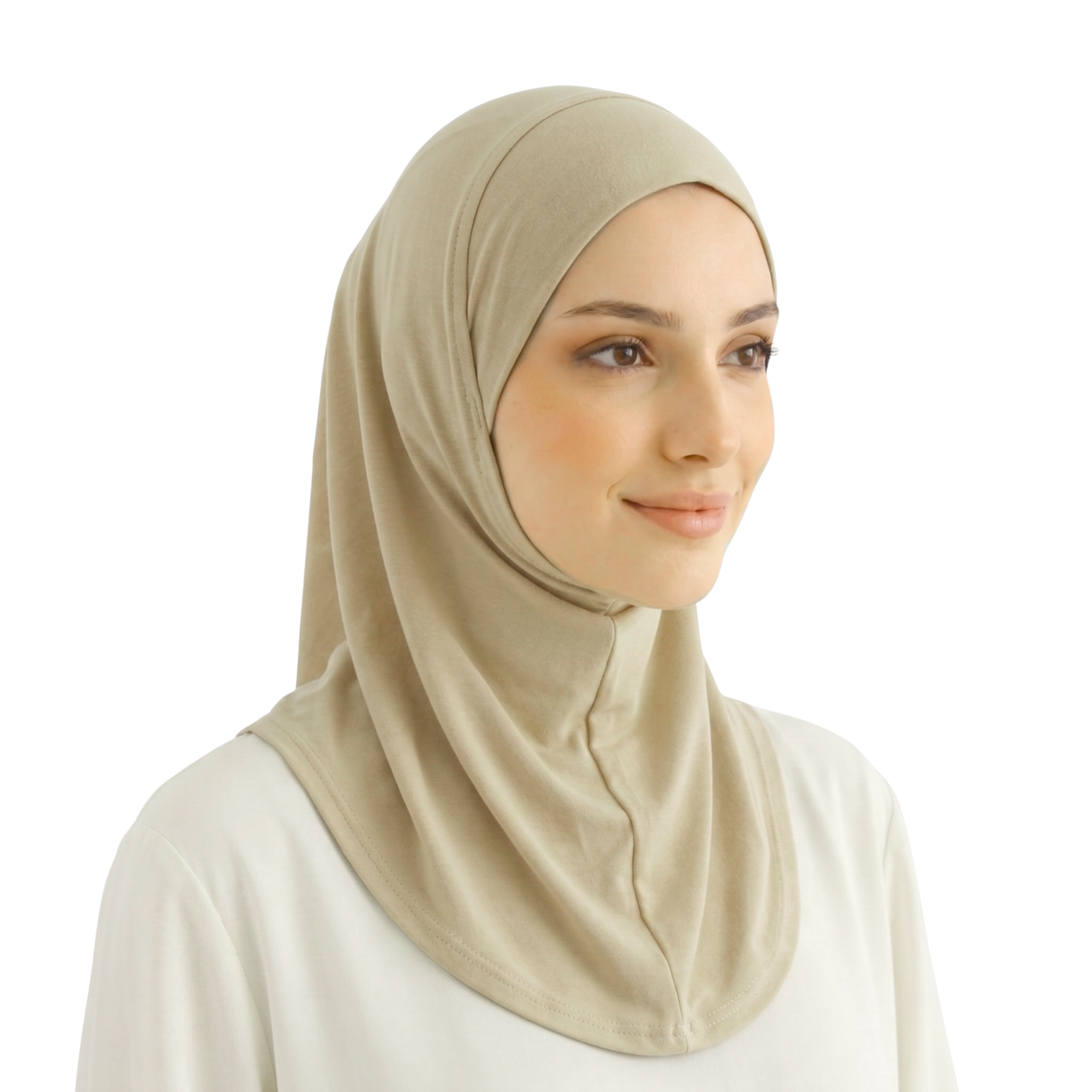 حجاب ليكرا طويل بتصميم مريح وعملي بدون دبابيس تغطية كاملة وثبات مثالي
