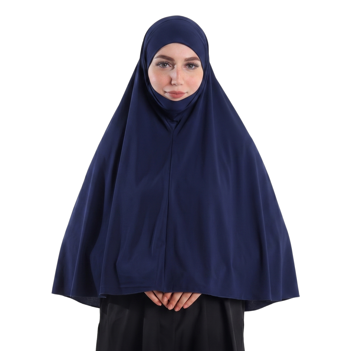 حجاب نقاب قطعة واحدة  ALTOBEH - تصميم مدمج وخامة ليكرا ناعمة.