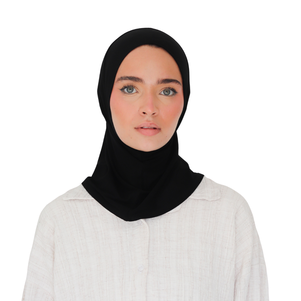 حجاب قطن قطعة واحدة قصير ALTOBEH - ثبات تام بدون دبابيس.