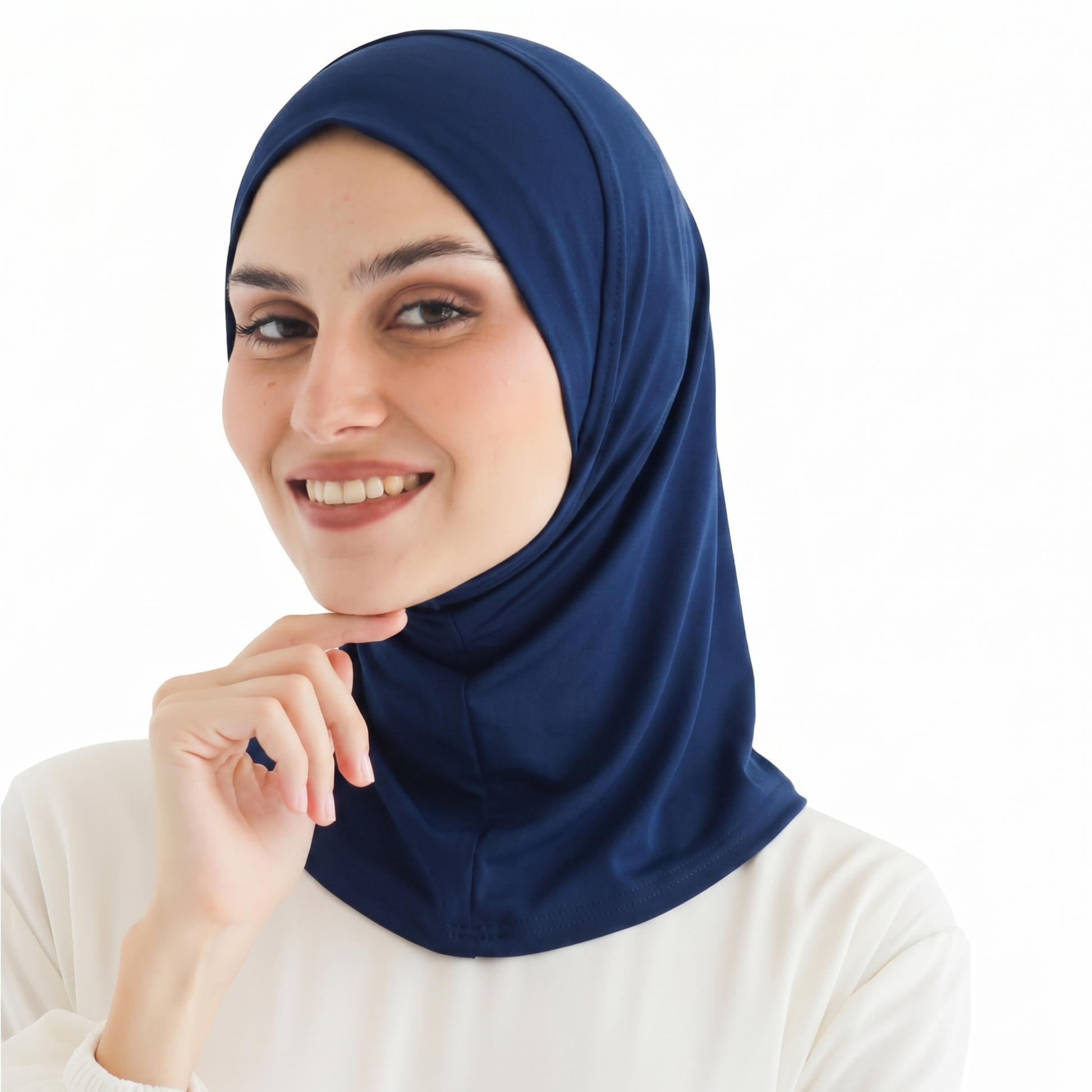حجاب ليكرا قطعة واحدة قصير تصميم مريح وأنيق لثبات مثالي بدون دبابيس - متجر التوبة