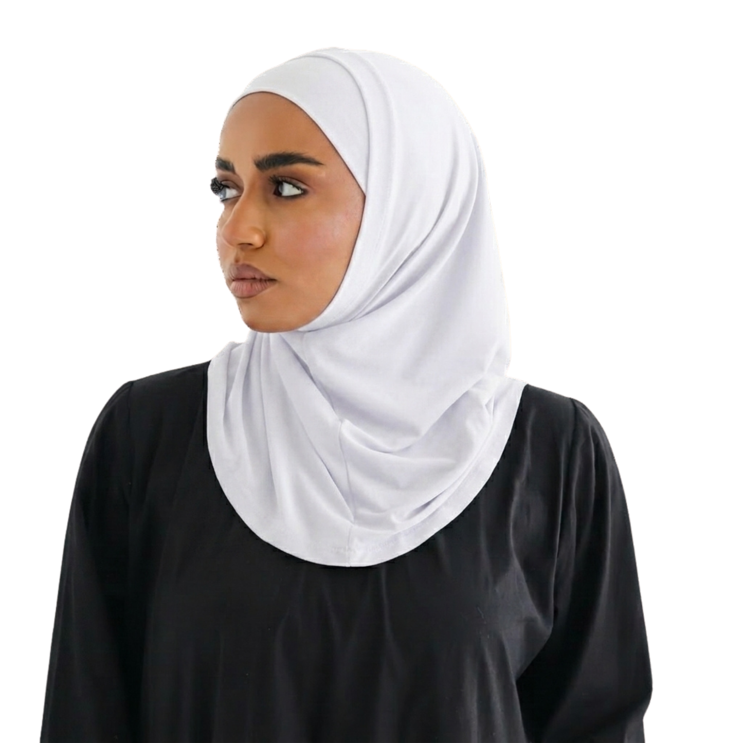 حجاب قطعتين سوري ليكرا  ALTOBEH - ثبات تام بدون دبابيس وخامة مرنة ومريحة.