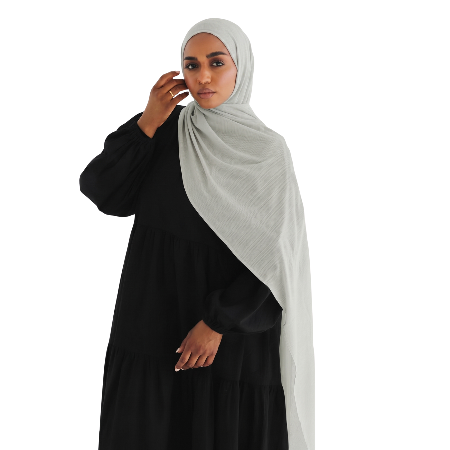 طرحة كويتي زودياك من ALTOBEH - طرحة ثابتة وانسيابية بخامة زودياك العملية