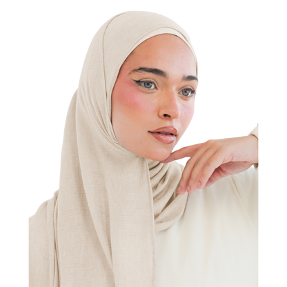طرحة كويتي زودياك من ALTOBEH - طرحة ثابتة وانسيابية بخامة زودياك العملية
