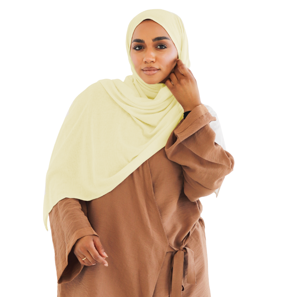 طرحة كويتي زودياك من ALTOBEH - طرحة ثابتة وانسيابية بخامة زودياك العملية