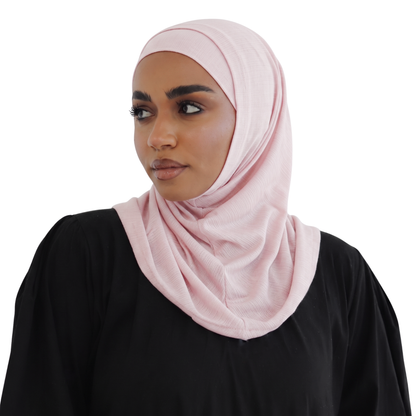 حجاب زودياك قطعتين سوري لون PINK ALTOBEH - ثبات فائق بدون دبابيس.