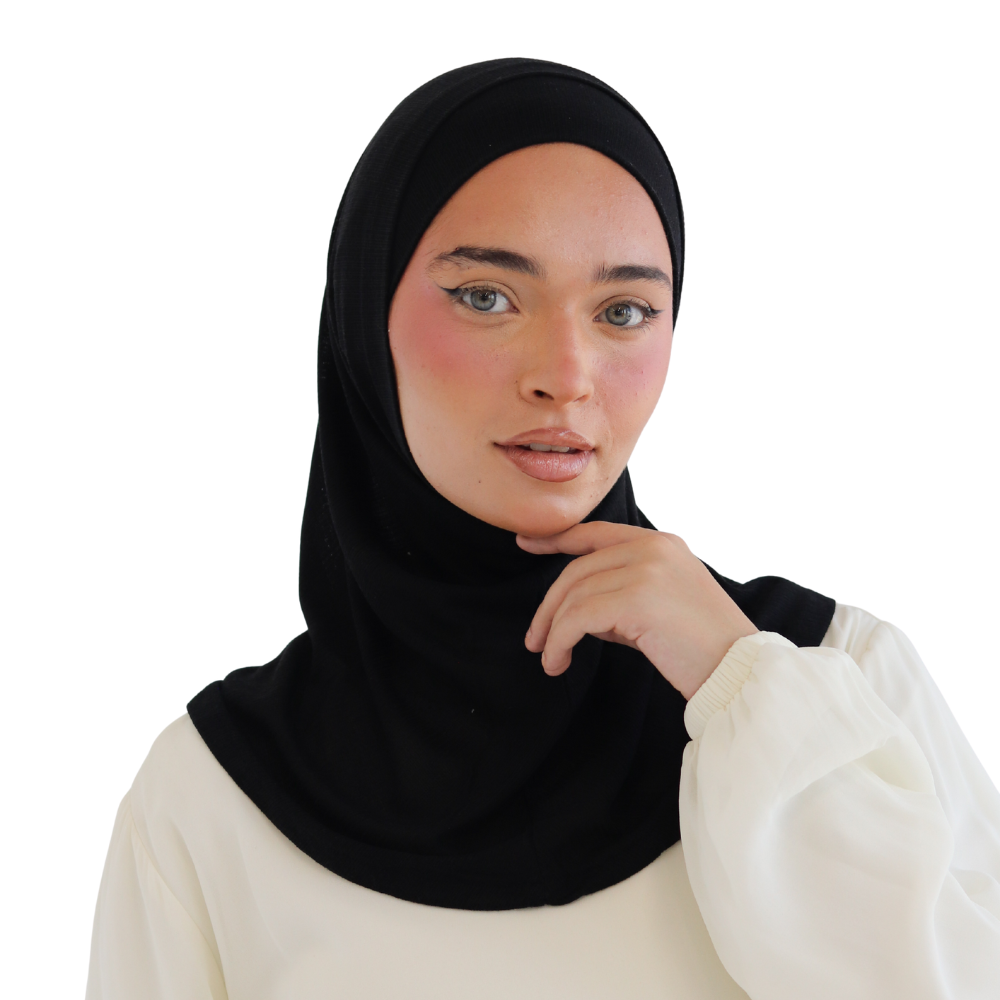 حجاب زودياك قطعتين سوري لون أسود ALTOBEH - ثبات وخامة عملية.